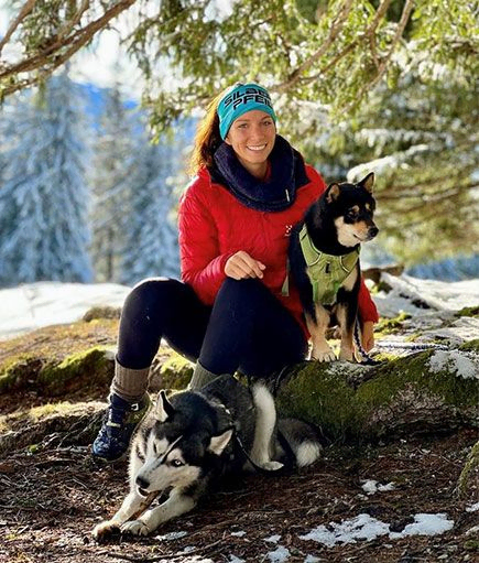 Jacqueline Köninger mit Hunden